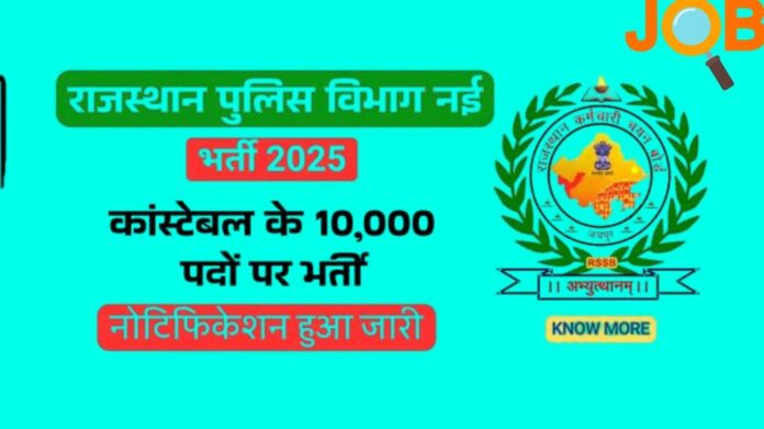 Rajasthan Police Constable Recruitment 2025